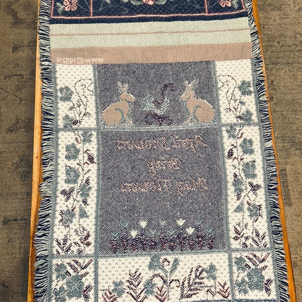 90s Spring Woven Throw Tapestry